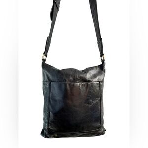 HOBO Black Leather Crossbody Shoulder Bag